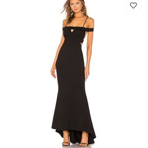 Lovers + Friends / Revolve black ots CeCe gown NWT